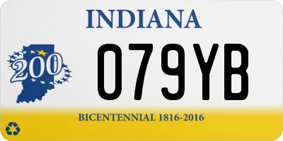 IN license plate 079YB