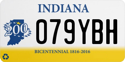 IN license plate 079YBH
