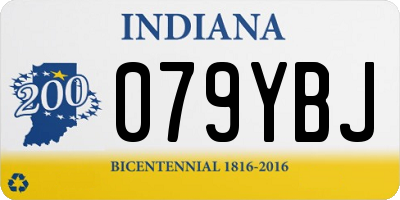 IN license plate 079YBJ