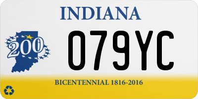IN license plate 079YC