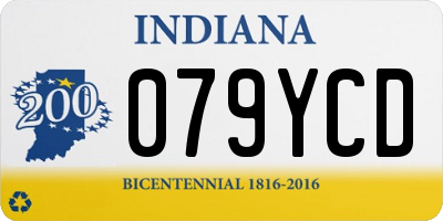 IN license plate 079YCD