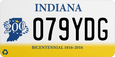 IN license plate 079YDG