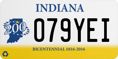 IN license plate 079YEI