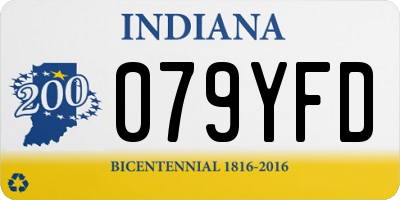 IN license plate 079YFD