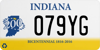 IN license plate 079YG