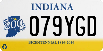 IN license plate 079YGD