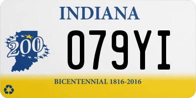 IN license plate 079YI