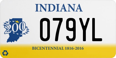 IN license plate 079YL