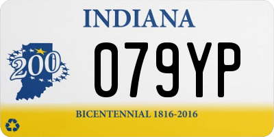 IN license plate 079YP