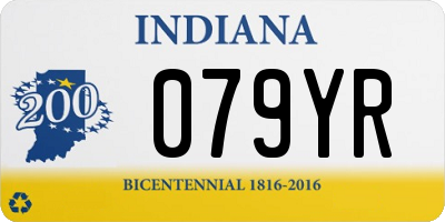 IN license plate 079YR