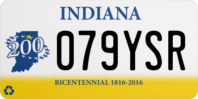 IN license plate 079YSR