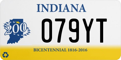 IN license plate 079YT