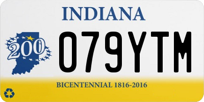 IN license plate 079YTM