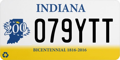 IN license plate 079YTT