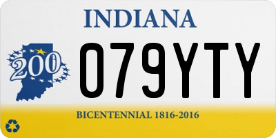 IN license plate 079YTY