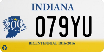 IN license plate 079YU