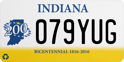 IN license plate 079YUG