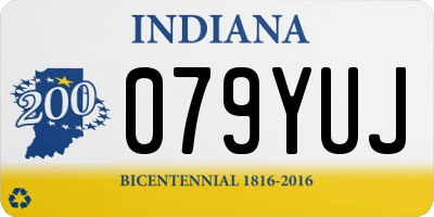 IN license plate 079YUJ