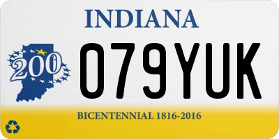 IN license plate 079YUK