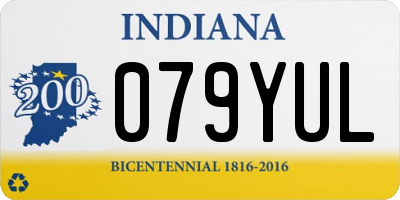 IN license plate 079YUL