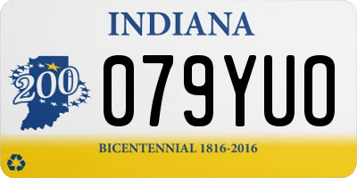 IN license plate 079YUO