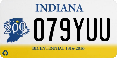 IN license plate 079YUU