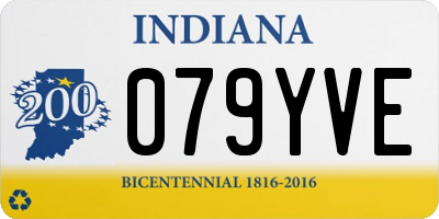 IN license plate 079YVE