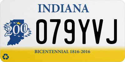 IN license plate 079YVJ