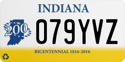 IN license plate 079YVZ