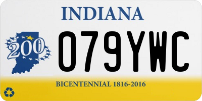 IN license plate 079YWC