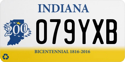 IN license plate 079YXB