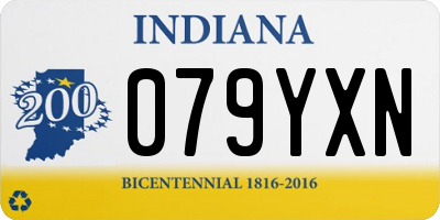 IN license plate 079YXN