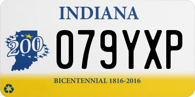 IN license plate 079YXP