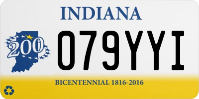 IN license plate 079YYI