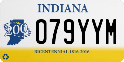 IN license plate 079YYM