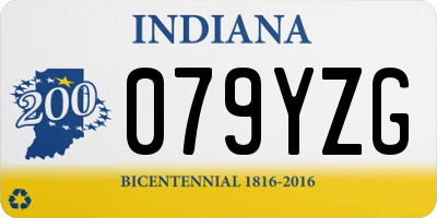 IN license plate 079YZG