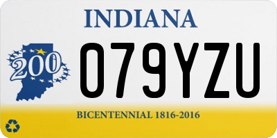 IN license plate 079YZU