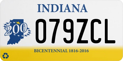 IN license plate 079ZCL
