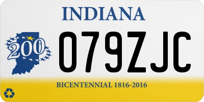 IN license plate 079ZJC