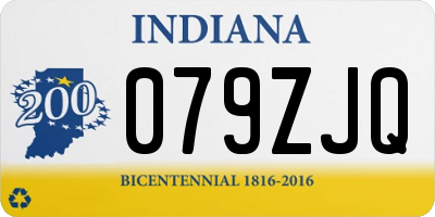 IN license plate 079ZJQ