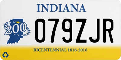 IN license plate 079ZJR