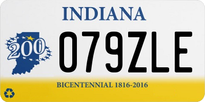 IN license plate 079ZLE
