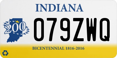 IN license plate 079ZWQ