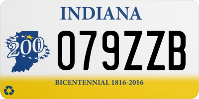 IN license plate 079ZZB