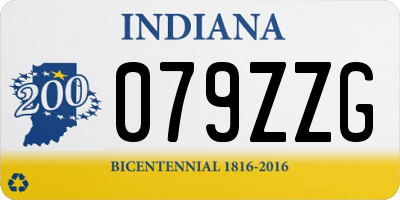 IN license plate 079ZZG