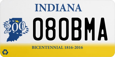 IN license plate 080BMA