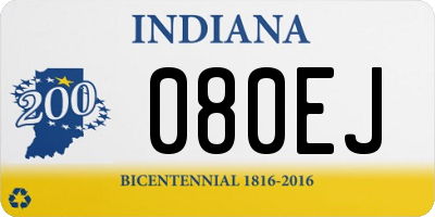 IN license plate 080EJ