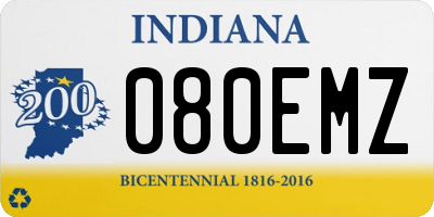 IN license plate 080EMZ