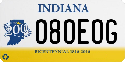 IN license plate 080EOG