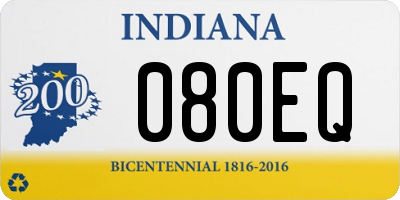 IN license plate 080EQ